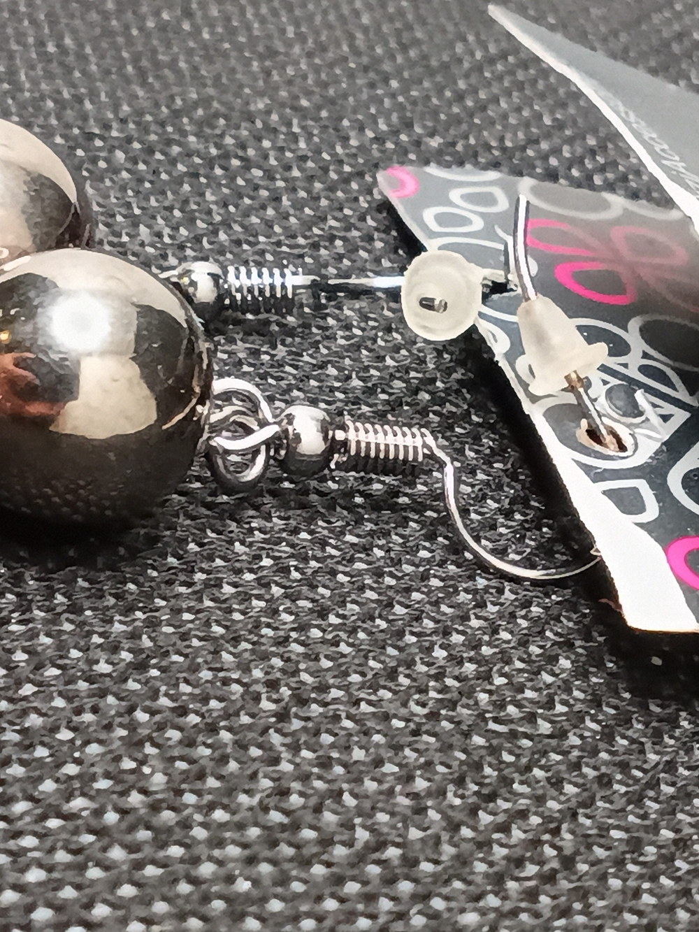 Silver Ball Drop Earrings - Women Accessories